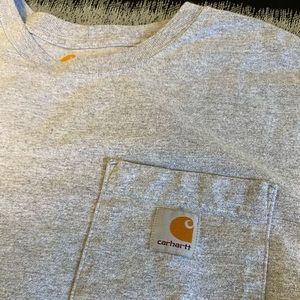 Grey Carhartt Pocket Tee